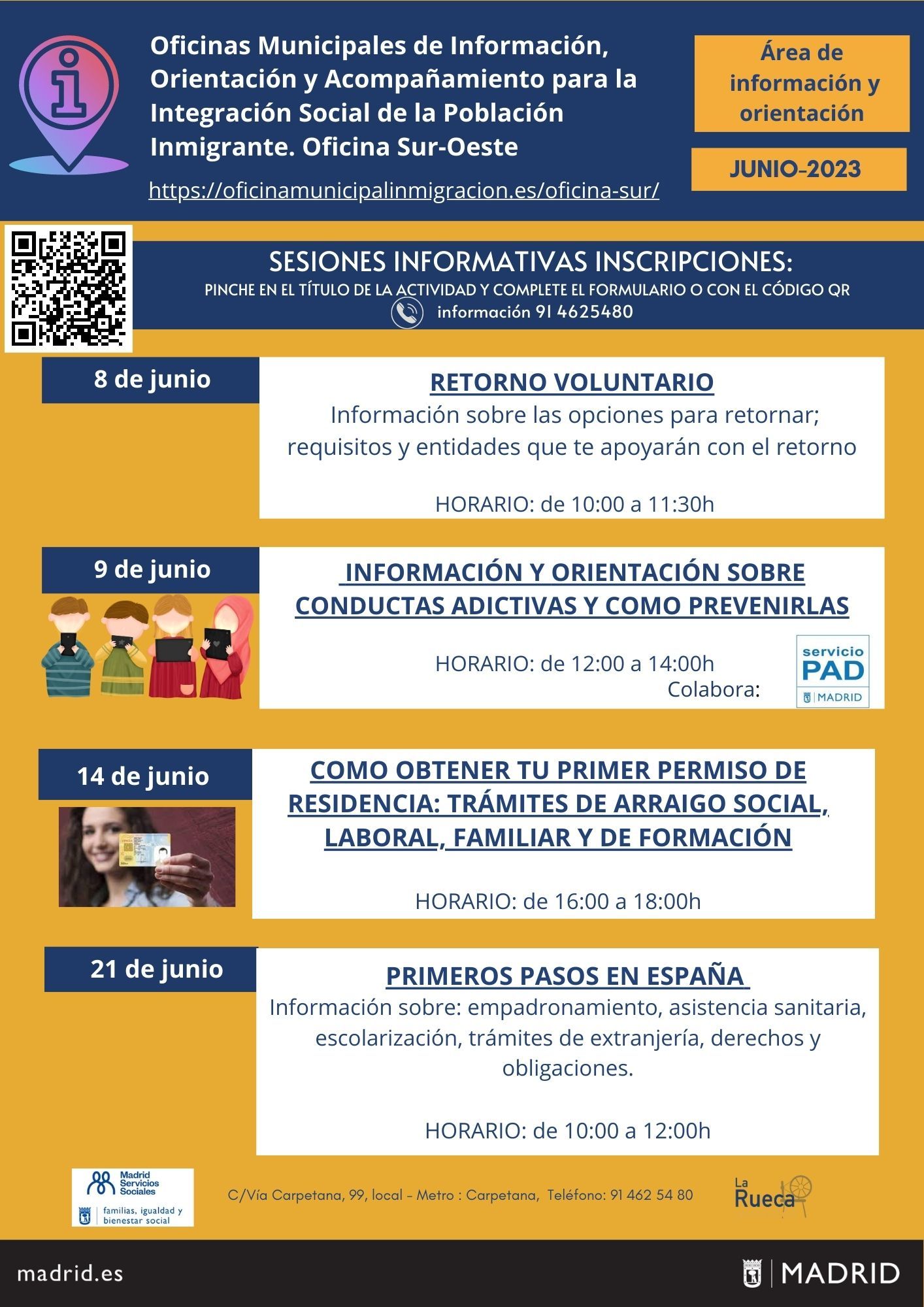 Progrmación mes de Octubre Oficina Sur
